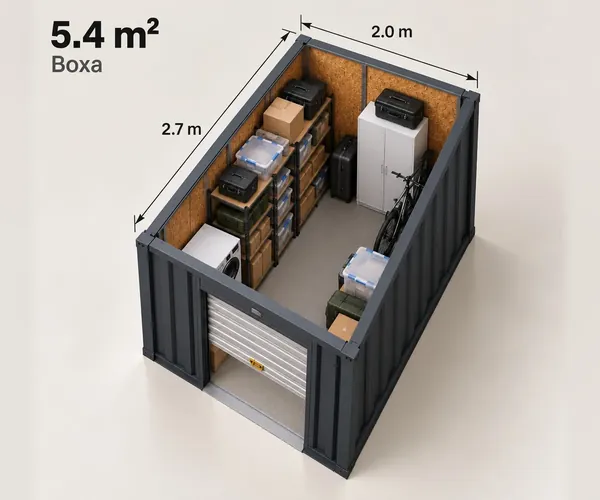 Boxă 5,4 m²