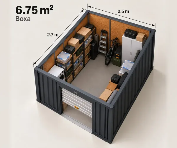 Boxă 6,75 m² de închiriat – KeepBox Iași