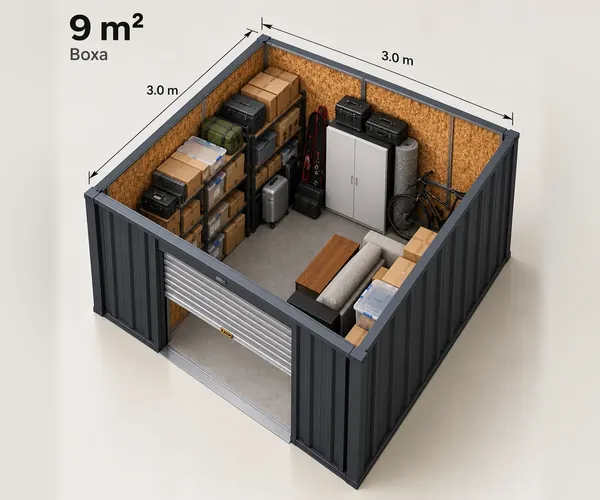 Boxă 9 m²